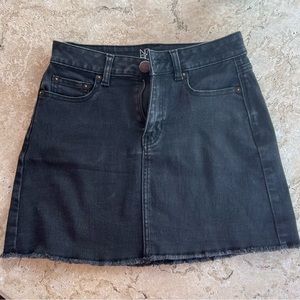 Black jean skirt